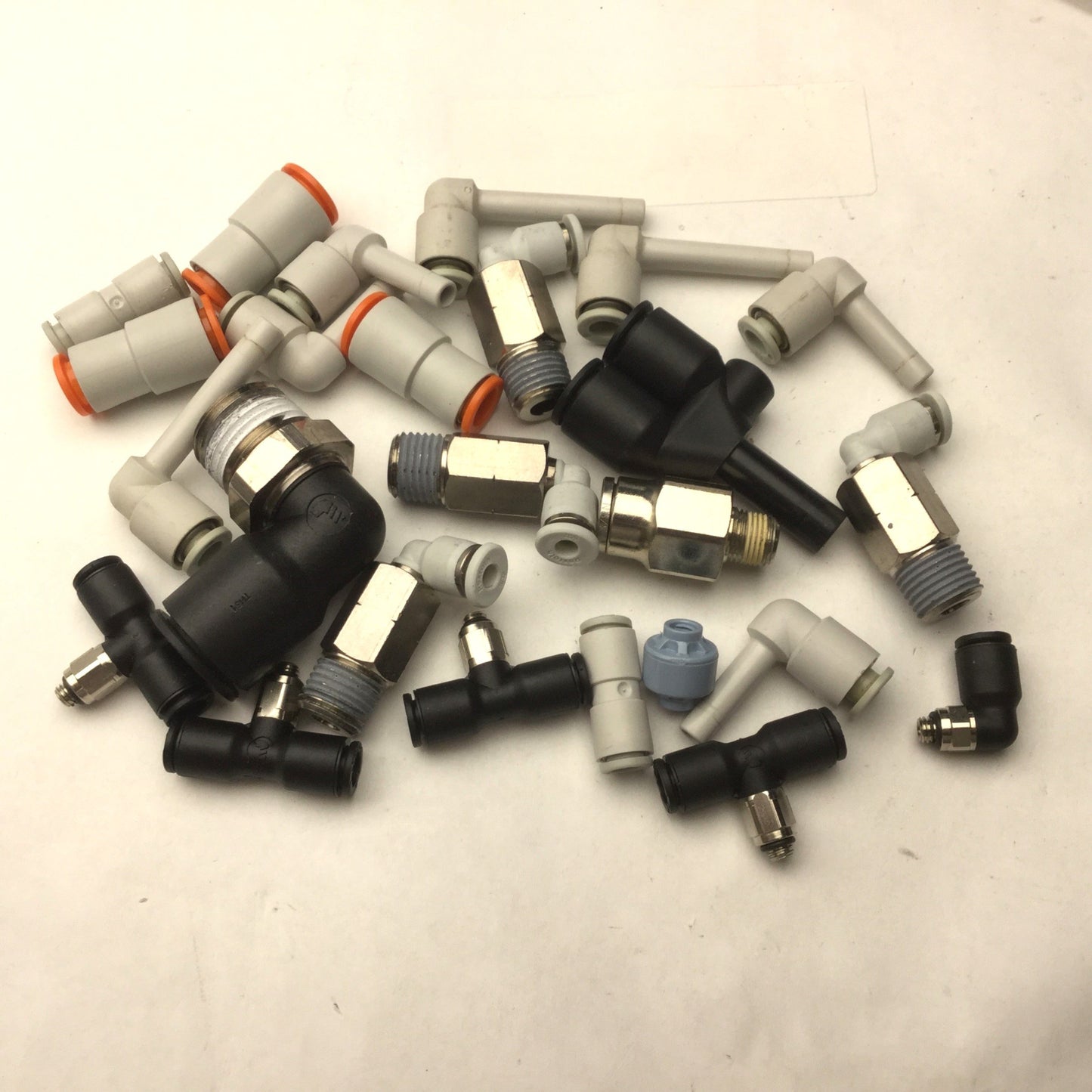 Used Lot of 25 Miscellaneous Assorted Connectors & Fittings See Pictures for Details