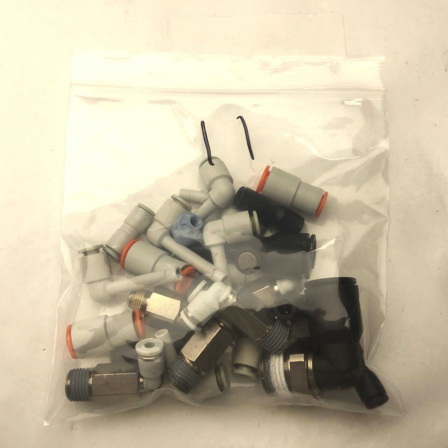 Used Lot of 25 Miscellaneous Assorted Connectors & Fittings See Pictures for Details