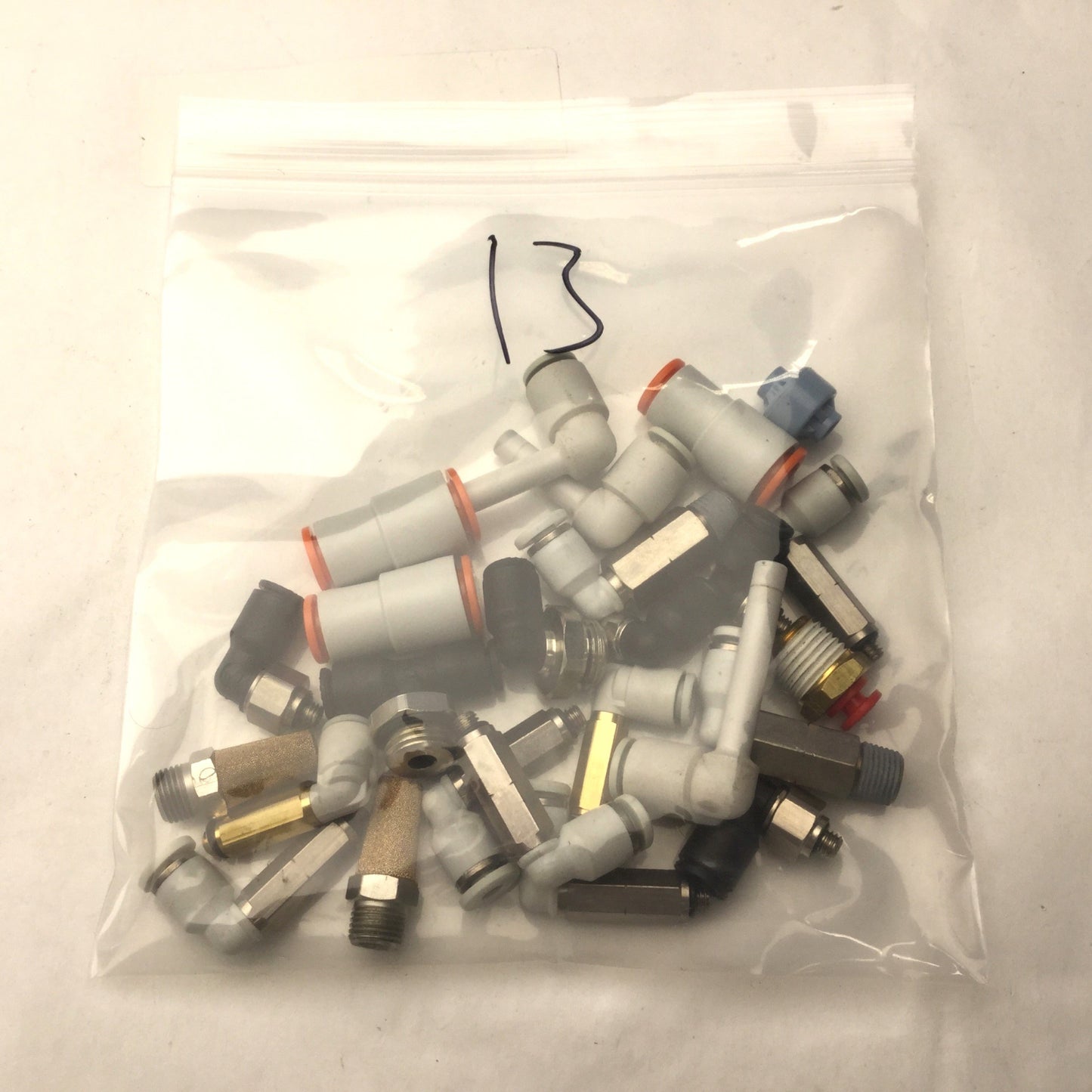 Used Lot of 25 Miscellaneous Assorted Connectors & Fittings, See Pics for Details