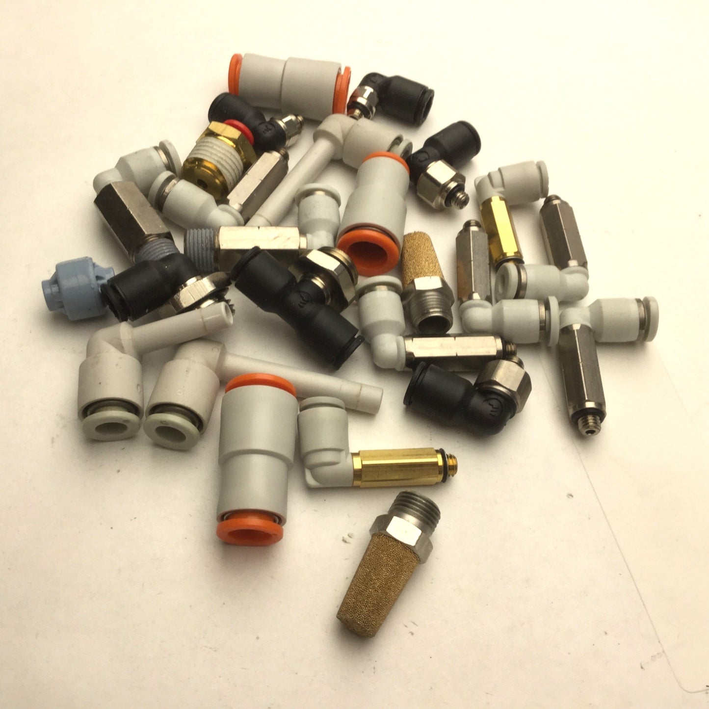 Used Lot of 25 Miscellaneous Assorted Connectors & Fittings, See Pics for Details