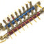 Used Burger & Brown Smartflow Hot & Cold 3/4" Aluminum Manifolds, 8 Ports Sized: 3/8"
