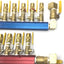 Used Burger & Brown Smartflow Hot & Cold 3/4" Aluminum Manifolds, 8 Ports Sized: 3/8"