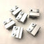 Used Lot of 6 Return Rollers, Roller Diameter: 7/8", 2 Bolt, Aluminum: 1.25"x1.125"