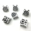 Used Lot of 6 Return Rollers, Roller Diameter: 7/8", 2 Bolt, Aluminum: 1.25"x1.125"