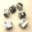 Used Lot of 6 Return Rollers, Roller Diameter: 7/8", 2 Bolt, Aluminum: 1.25"x1.125"
