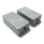 Used Lot of 2 Hammond 1590P1F Aluminum Enclosure, 6 x 3 3/4 x 2", 2x 3/4" Holes
