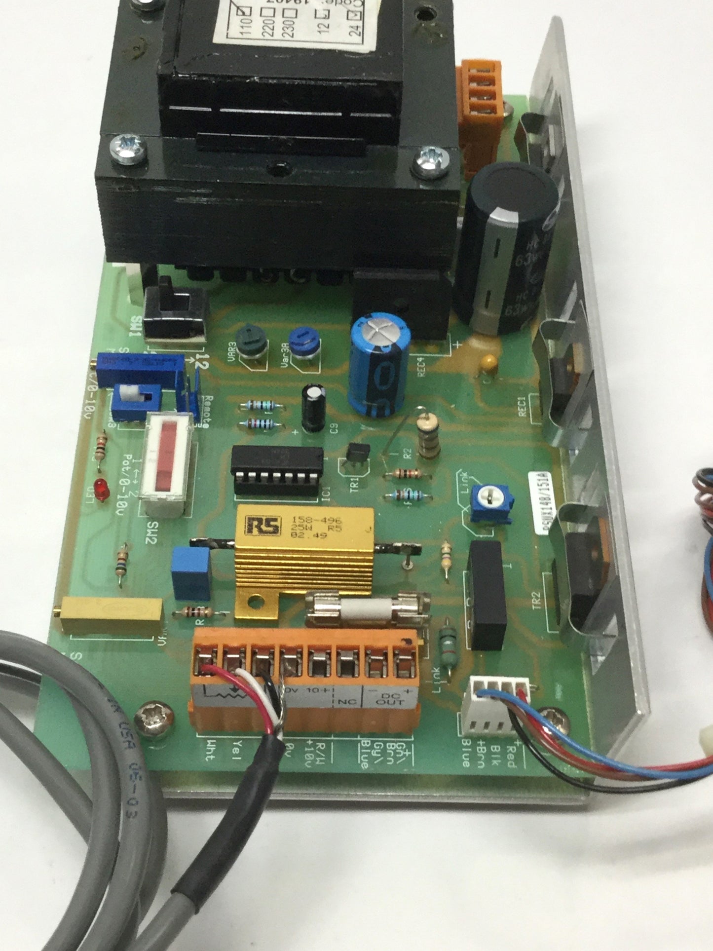 Used Placid PS-24-M Constant Current Brake/Clutch Power Supply 110VAC IN, 0-24VDC OUT