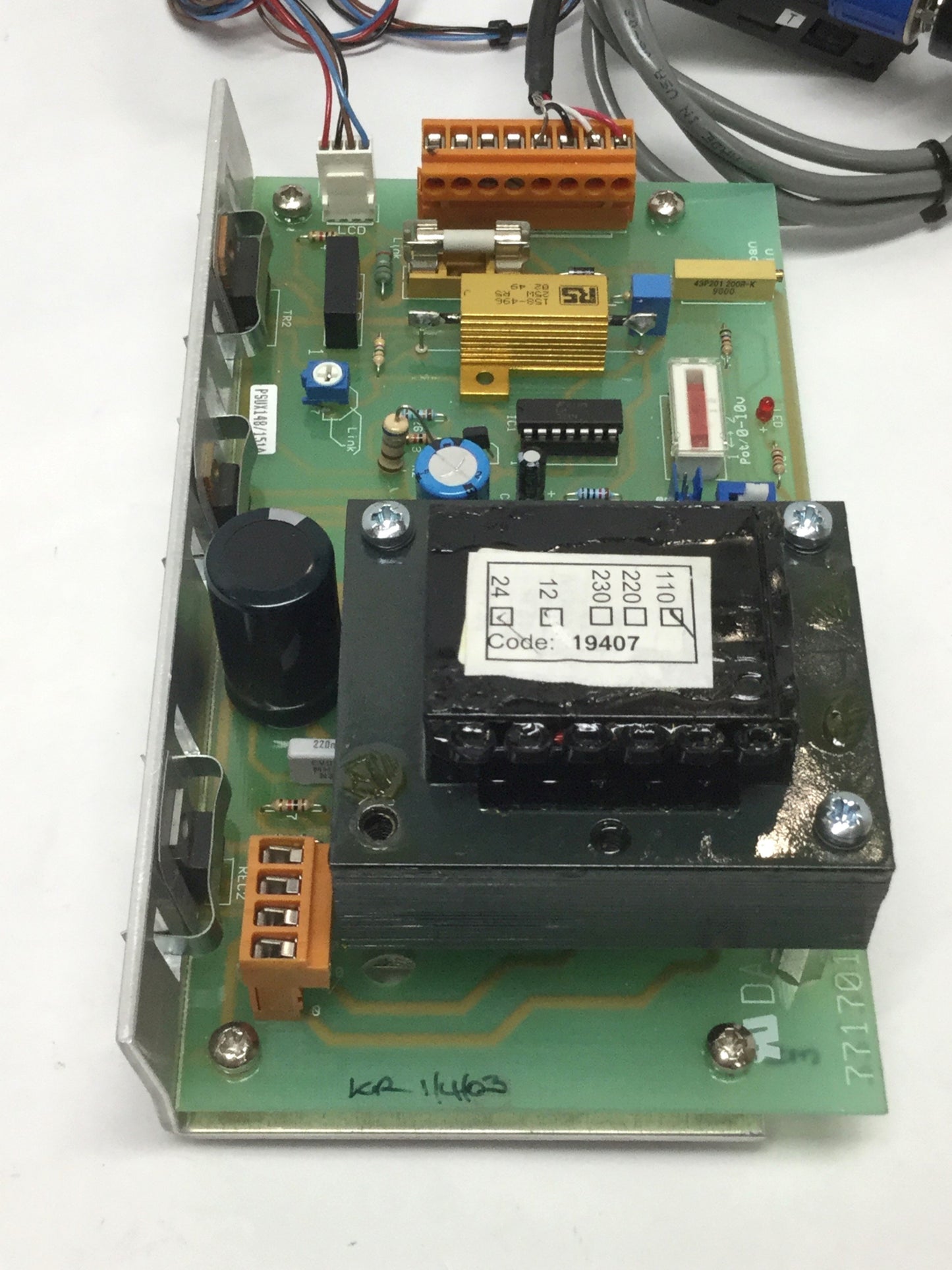 Used Placid PS-24-M Constant Current Brake/Clutch Power Supply 110VAC IN, 0-24VDC OUT