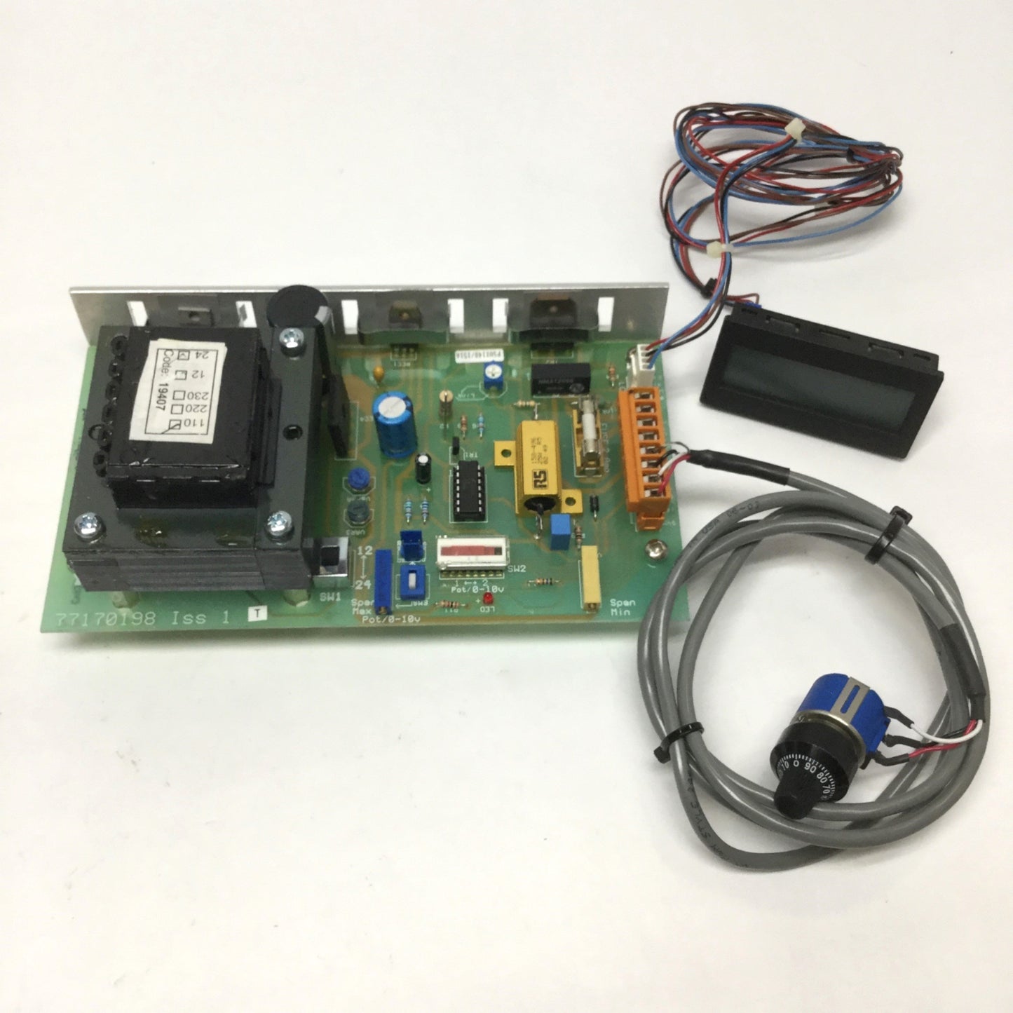 Used Placid PS-24-M Constant Current Brake/Clutch Power Supply 110VAC IN, 0-24VDC OUT