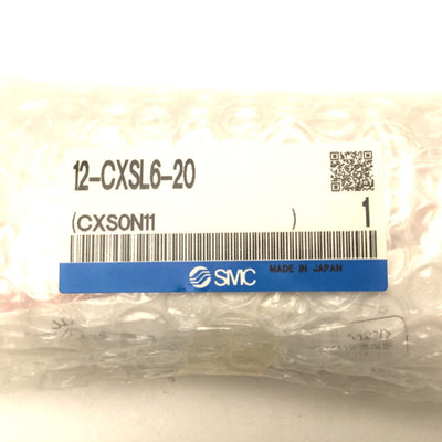 New SMC 12-CXSL6-20 Dual Rod Guided Cylinder, Bore: 6mm, Stroke: 20mm, 0.7MPa Max