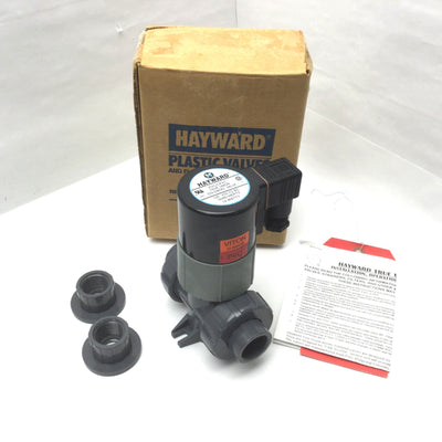 New Hayward SV10075STV 3/4" PCV/CPVC True Union Solenoid Valve 120VAC 50/60Hz 19W