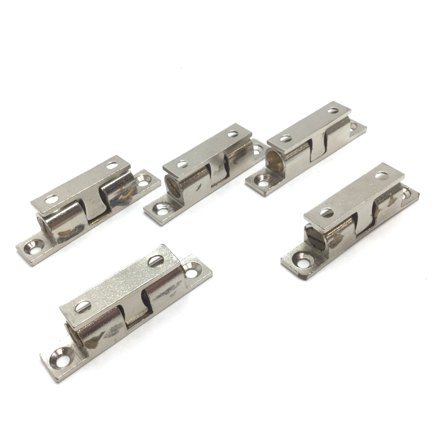 Used Lot of 5 Sugatsume Lamp Cabinet Grab Catch Latch, 2.25", With Strike