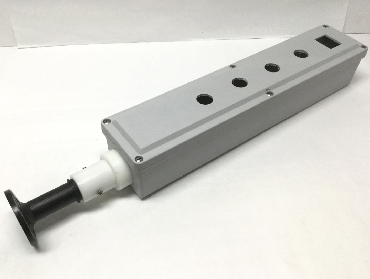 Used Stahlin CF1732 Pushbutton Control Enclosure 17" x 3" x 2" w/ Vertical Mount Post