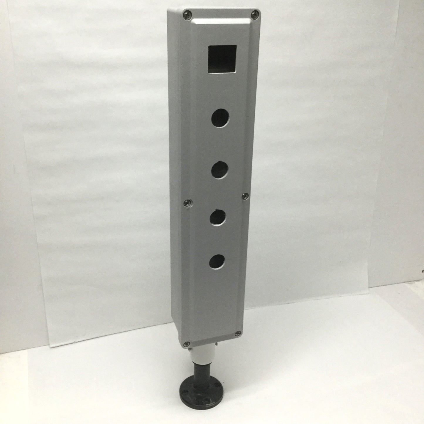 Used Stahlin CF1732 Pushbutton Control Enclosure 17" x 3" x 2" w/ Vertical Mount Post