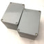 Used Lot of 2 Electrical Enclosures, Dimensions: 3(W)x4-3.375(L)x3"(H), See Pictures