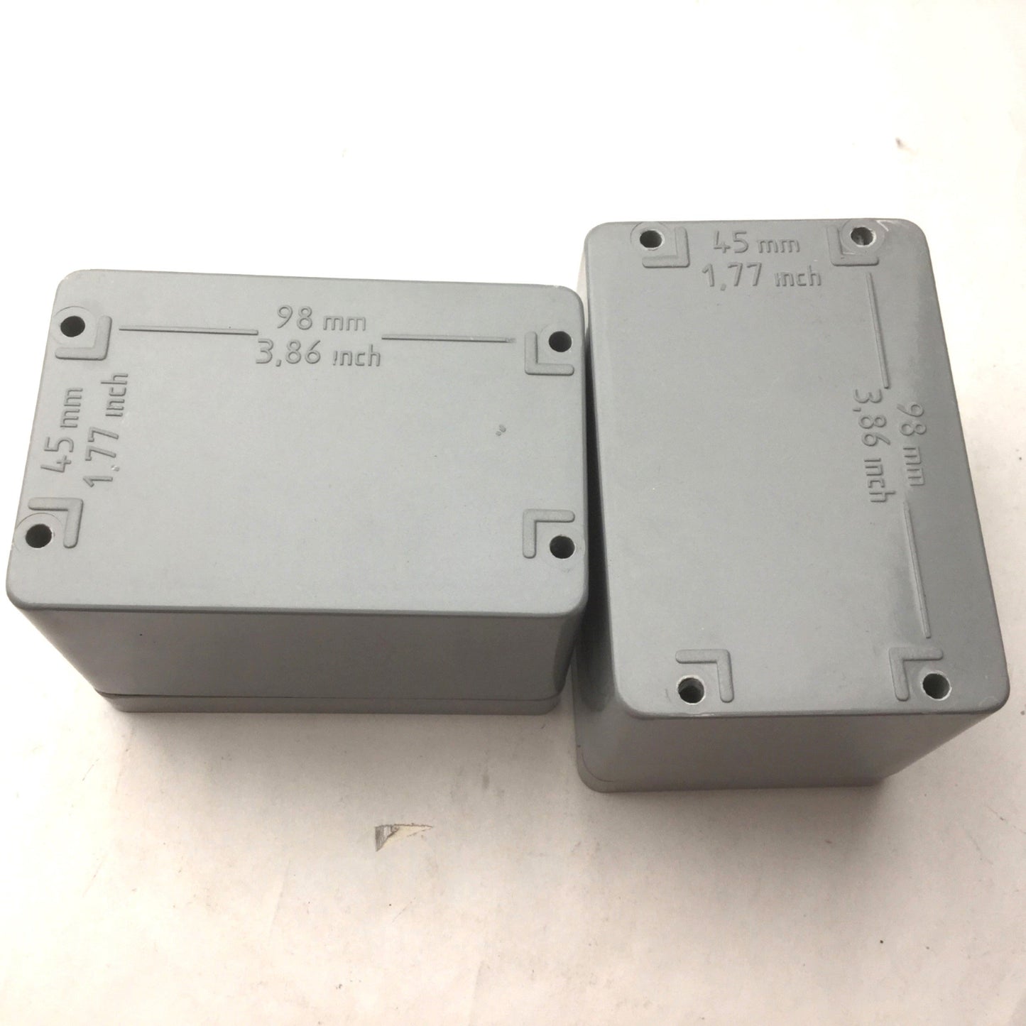 Used Lot of 2 Electrical Enclosures, Dimensions: 3(W)x4-3.375(L)x3"(H), See Pictures