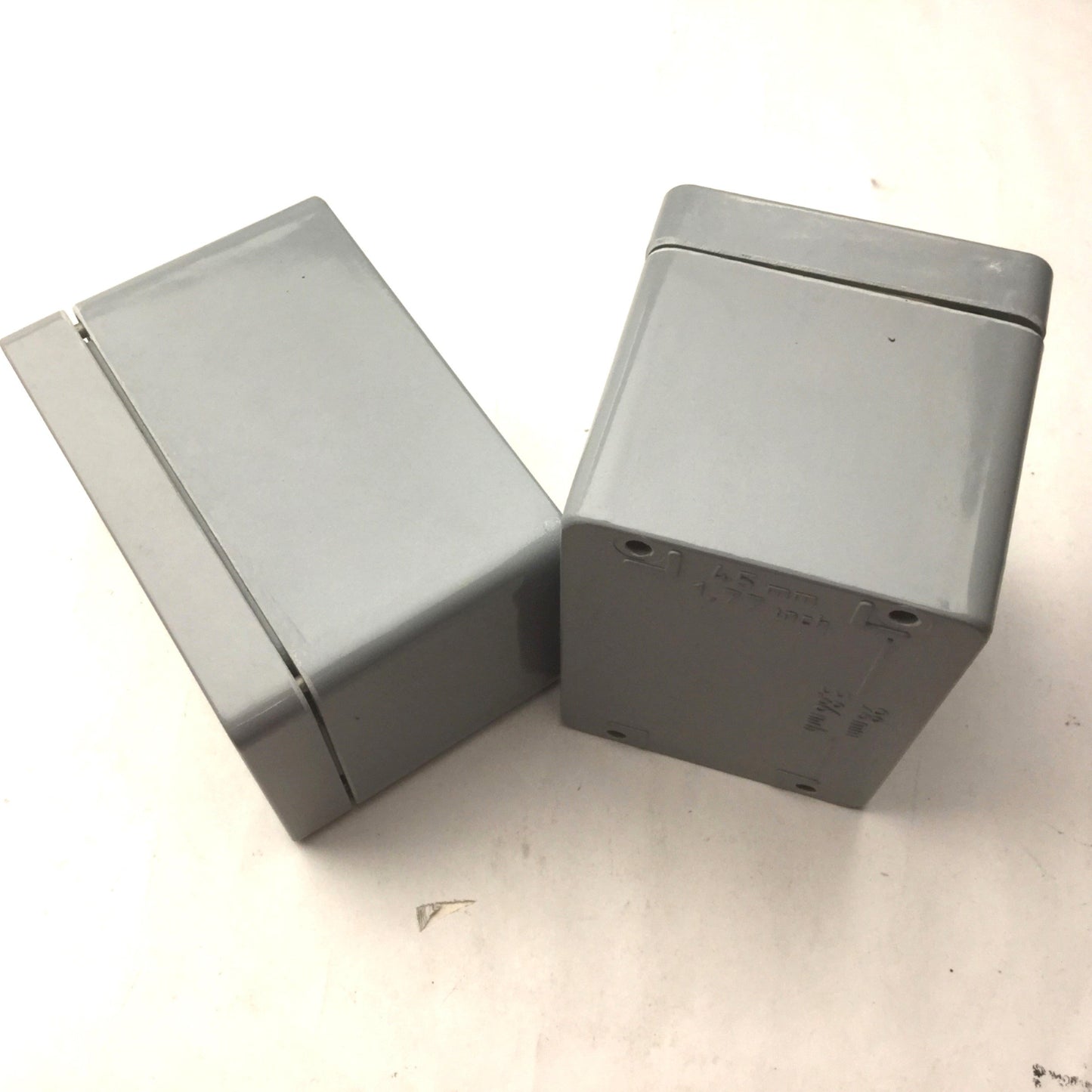 Used Lot of 2 Electrical Enclosures, Dimensions: 3(W)x4-3.375(L)x3"(H), See Pictures