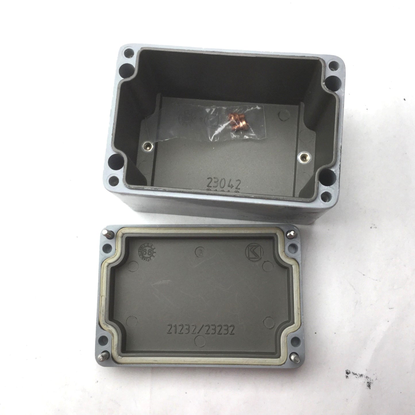 Used Lot of 2 Electrical Enclosures, Dimensions: 3(W)x4-3.375(L)x3"(H), See Pictures