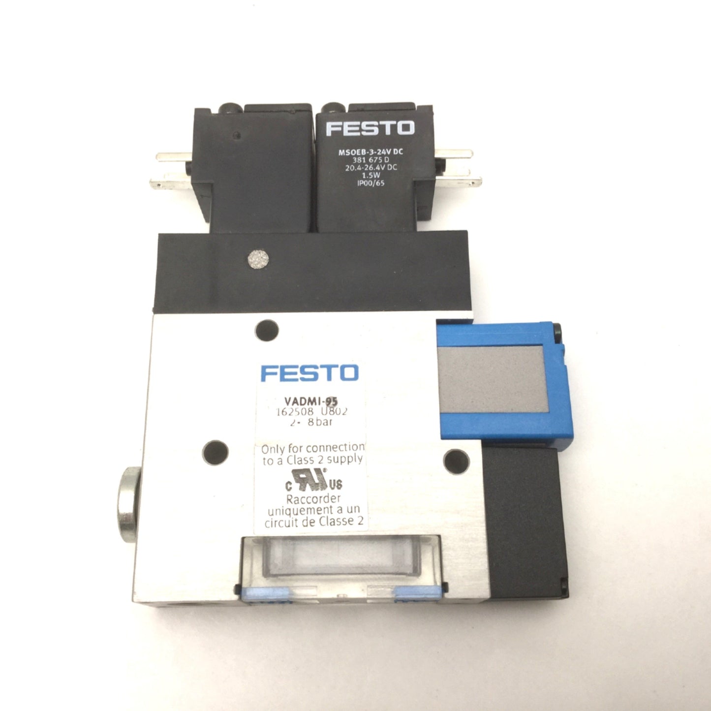 New Festo VADMI-95 Vacuum Generator, Operating Pressure: 2-8bar Max Vacuum: 85%