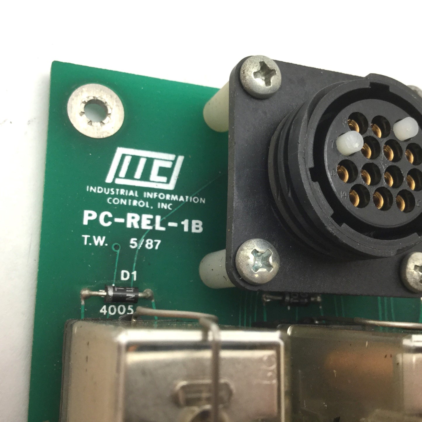Used Industrial Information Control PC-REL-1B Relay Board, 14x Relay Modules