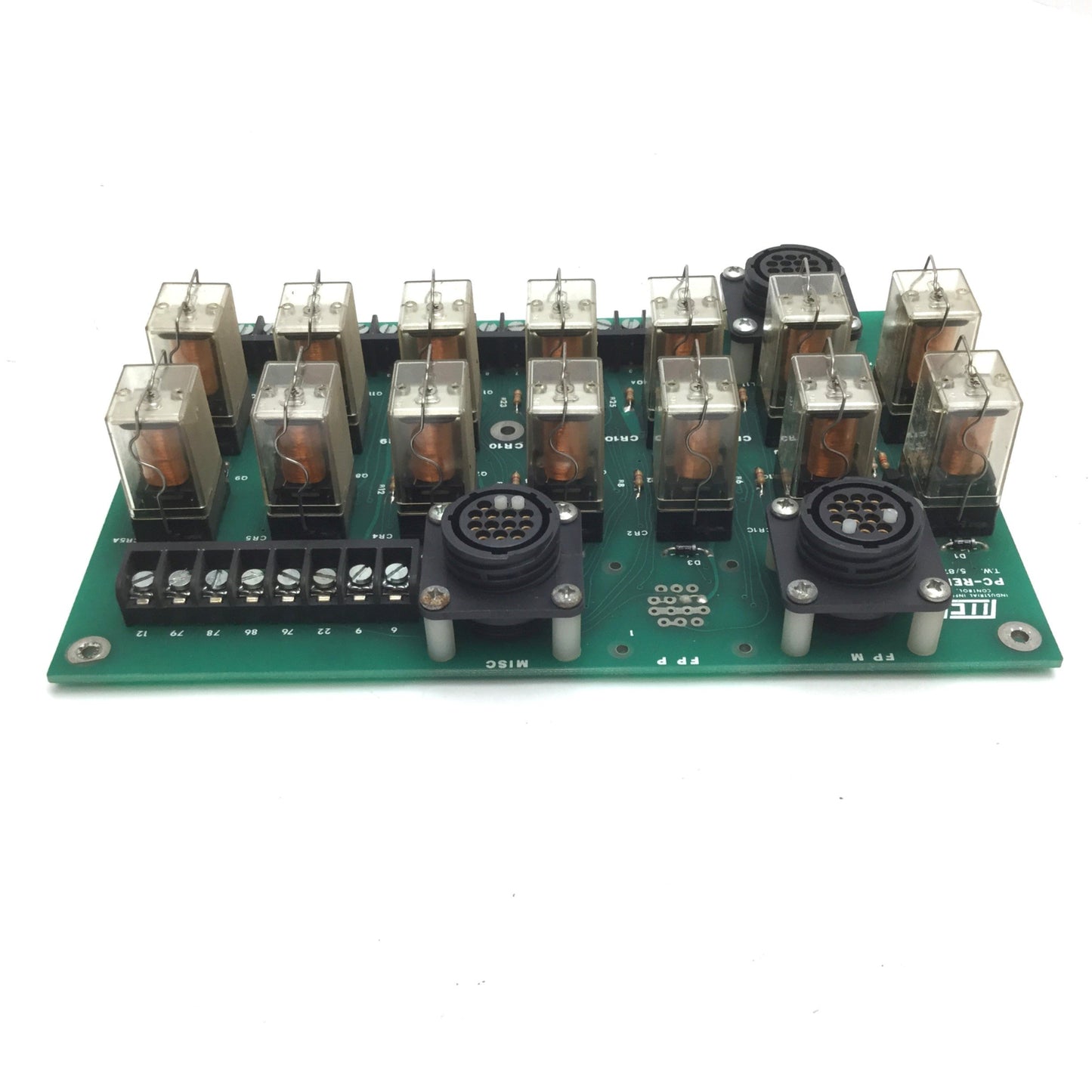 Used Industrial Information Control PC-REL-1B Relay Board, 14x Relay Modules