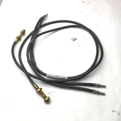 Used Lot of 2 Banner BT23P Bifurcated Fiber Optic Cable Glass Probe, In: 4.6mm, L:3'