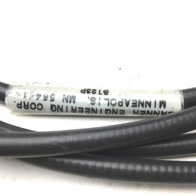 Used Lot of 2 Banner BT23P Bifurcated Fiber Optic Cable Glass Probe, In: 4.6mm, L:3'