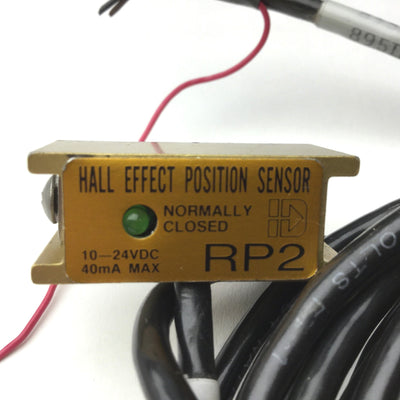 Used Industrial Devices Corp. RP2 Hall Effect Position Sensor, NC, 8-28VDC 40mA, 6'