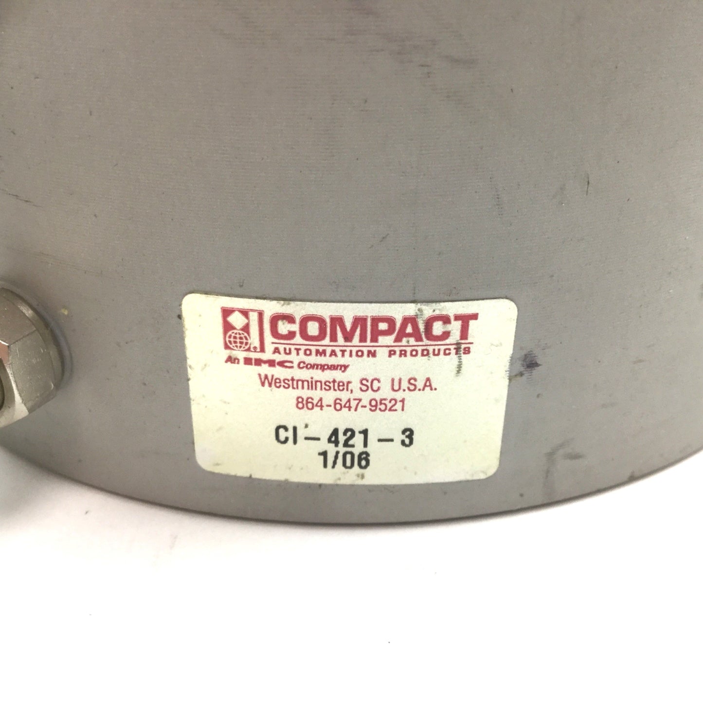 Used Compact CI-421-3 Pneumatic to Hydraulic Intensifier, Output: 4x Input, 3in³