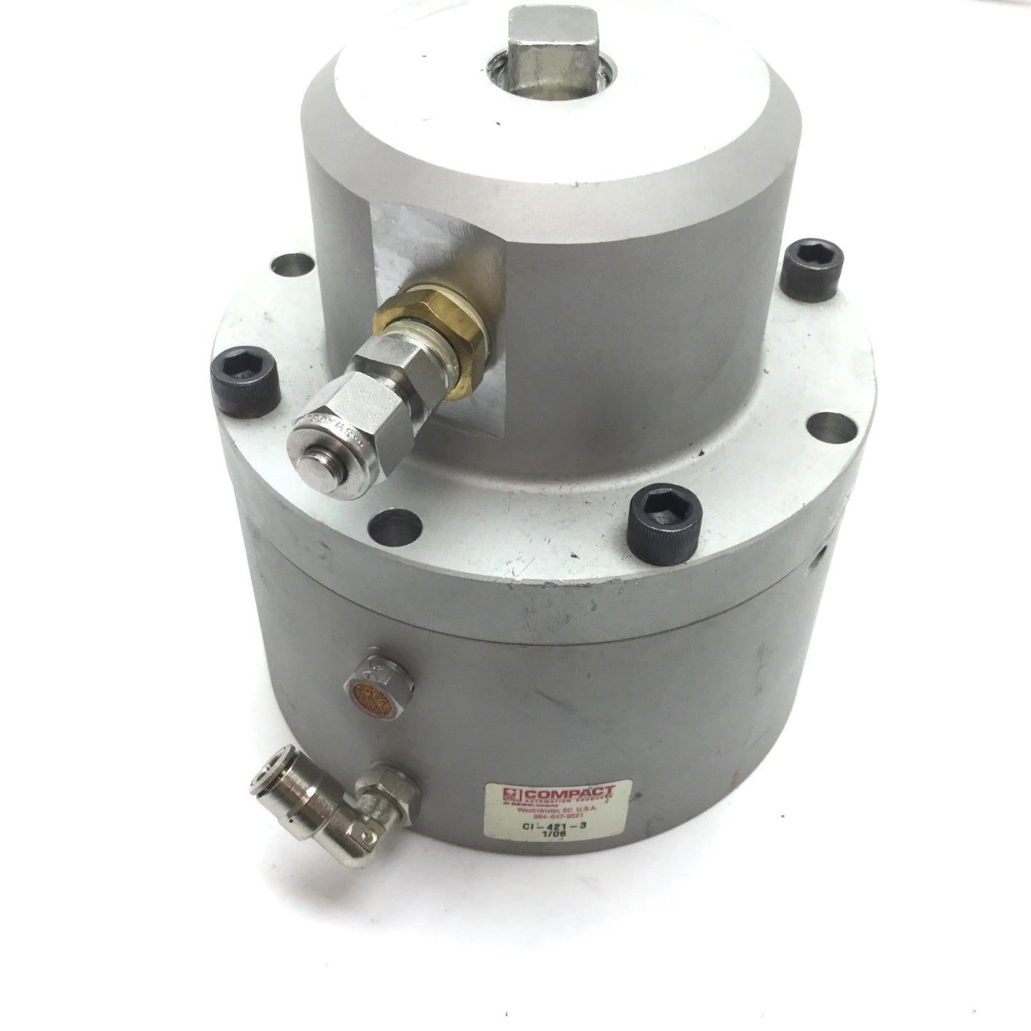 Used Compact CI-421-3 Pneumatic to Hydraulic Intensifier, Output: 4x Input, 3in³