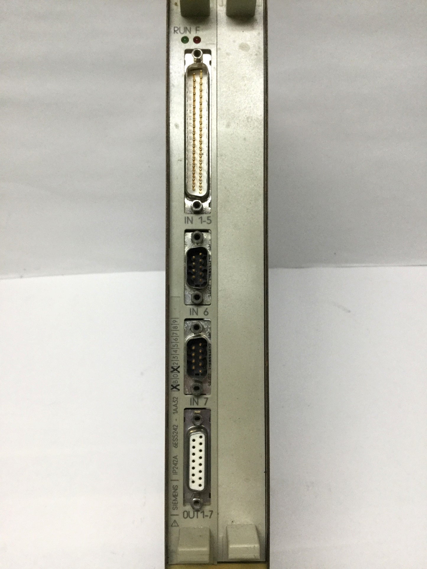 Used Siemens 6ES5242-1AA32 SIMATIC Pulse Counter Control Module w/ 6ES5491-0LB11 Case