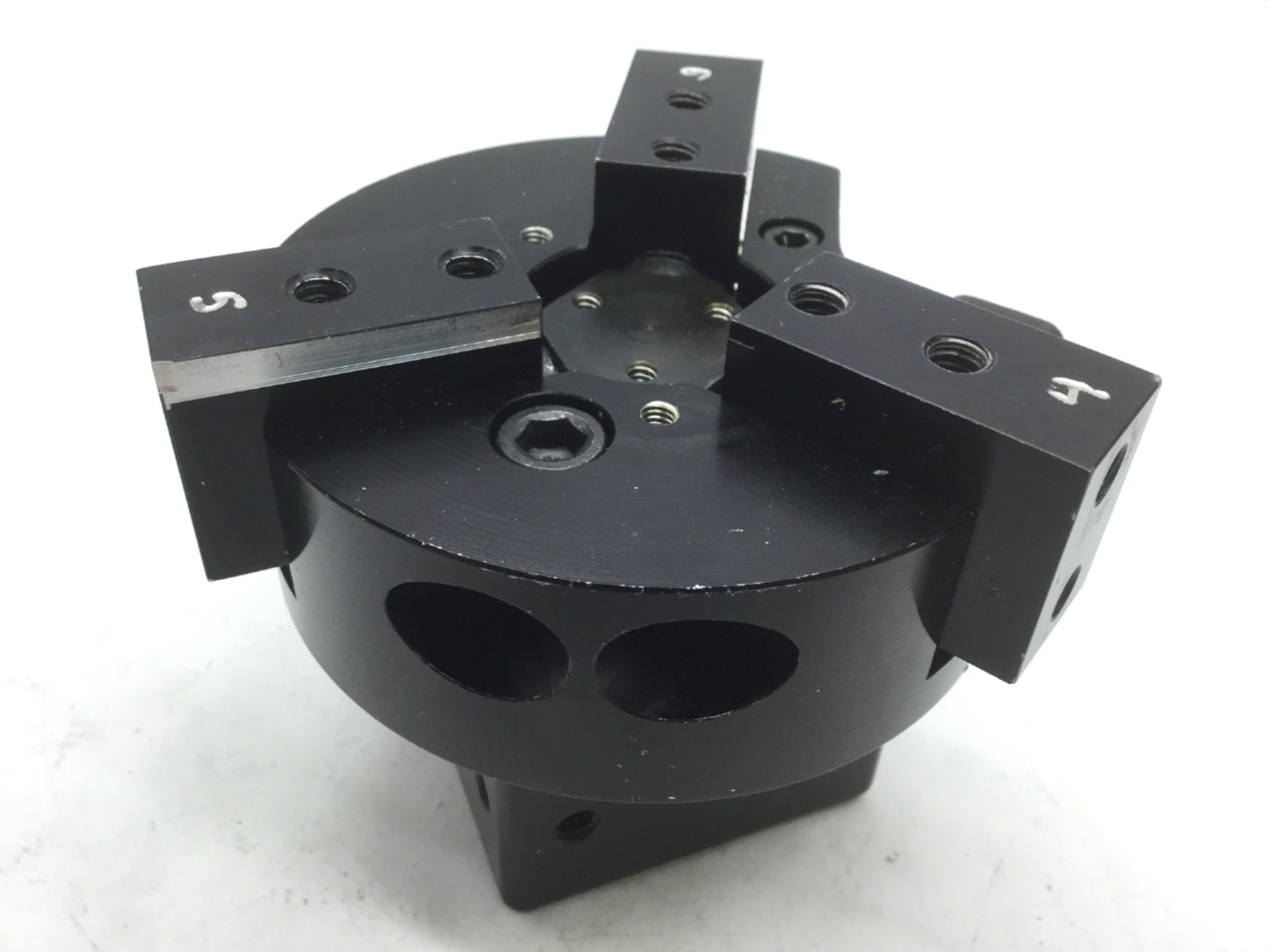 Used PHD 8634-01-4001 Pneumatic Gripper 3 Jaw Bore 38mm Sensor Ready