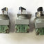 Used Lot of 3 Idec ASW Selector Switches 2-Position, Maintained, 1x NO Contact TW-C10