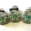 Used Lot of 3 Idec ABW Pushbuttons, 2x TW-C10 N/O Contacts, Momentary, Missing Covers