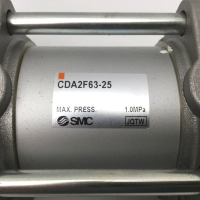 New SMC CDA2F63-25 Double Acting Single Rod Air Cylinder Bore: 63mm Stroke: 25mm
