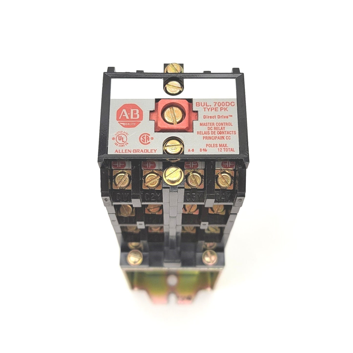 New – Open box Allen-Bradley 700DC-PK1200Z24 Control Relay 12 Poles 24VDC Coil, 600V Max