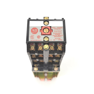 New – Open box Allen-Bradley 700DC-PK1200Z24 Control Relay 12 Poles 24VDC Coil, 600V Max