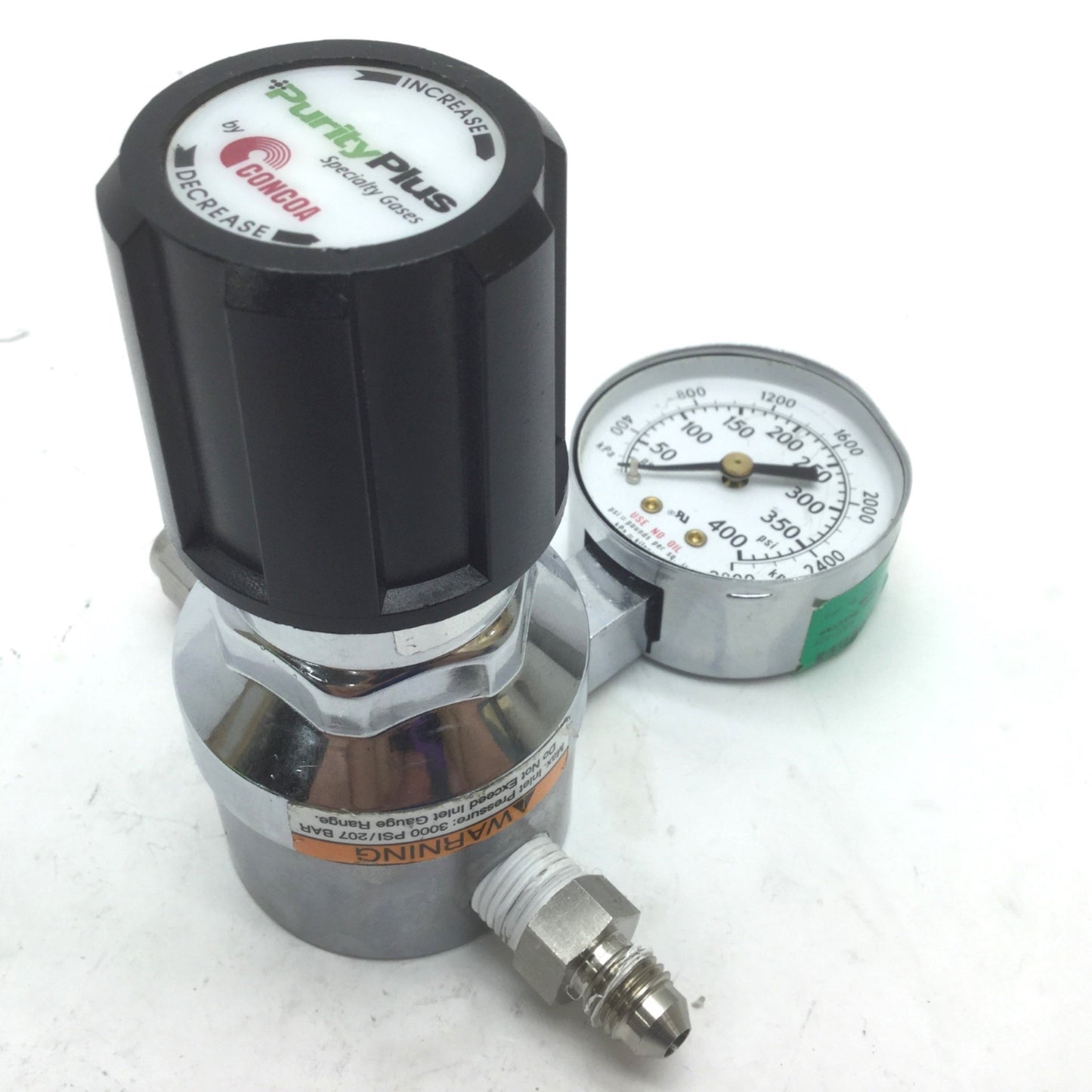 Used Concoa 3044001-84-000 Regulator 1/4" NPT Ports Outlet Pressure: 0-250psi