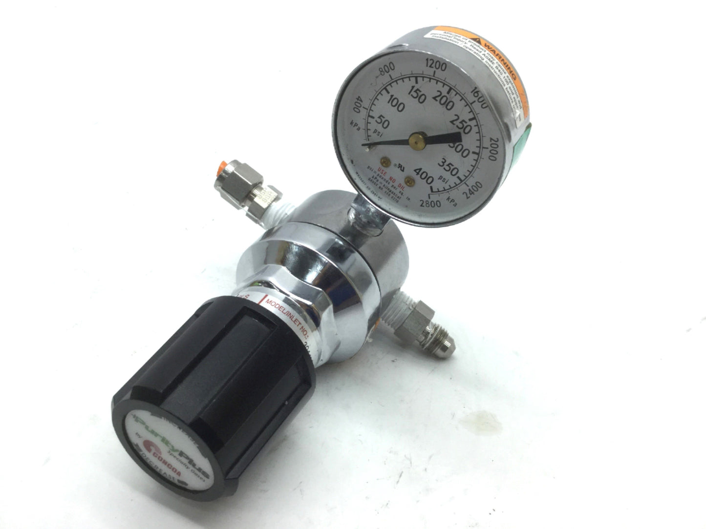 Used Concoa 3044001-84-000 Regulator 1/4" NPT Ports Outlet Pressure: 0-250psi