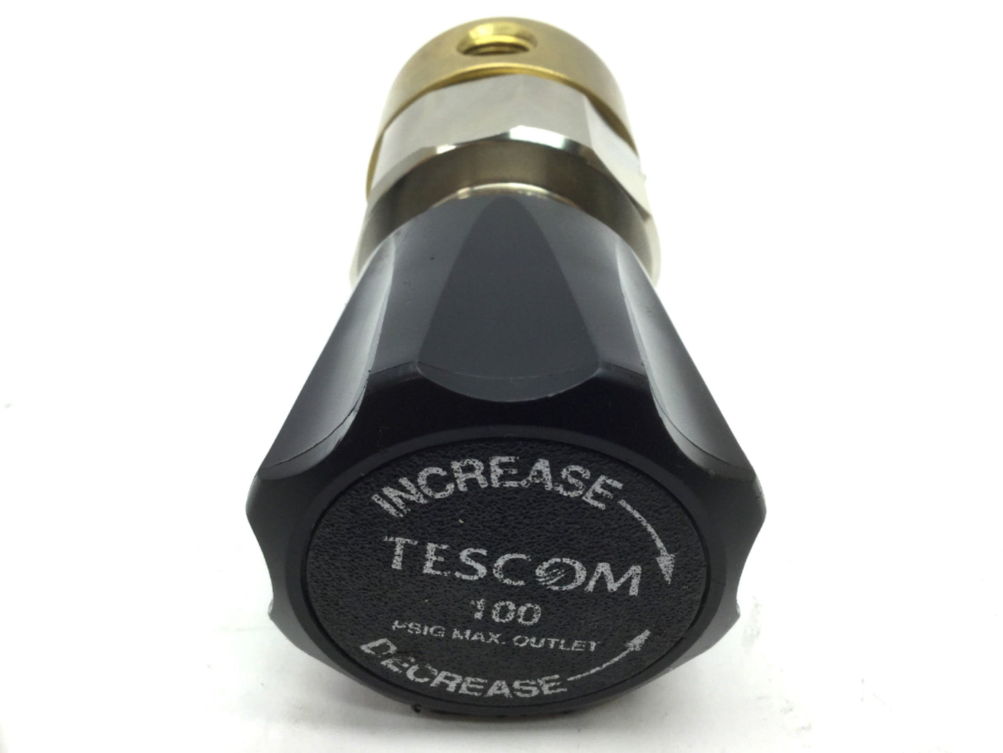 Used Tescom 44-2212-242 Pressure Regulator, Inlet: 400psi Max, Outlet: 100psi Max