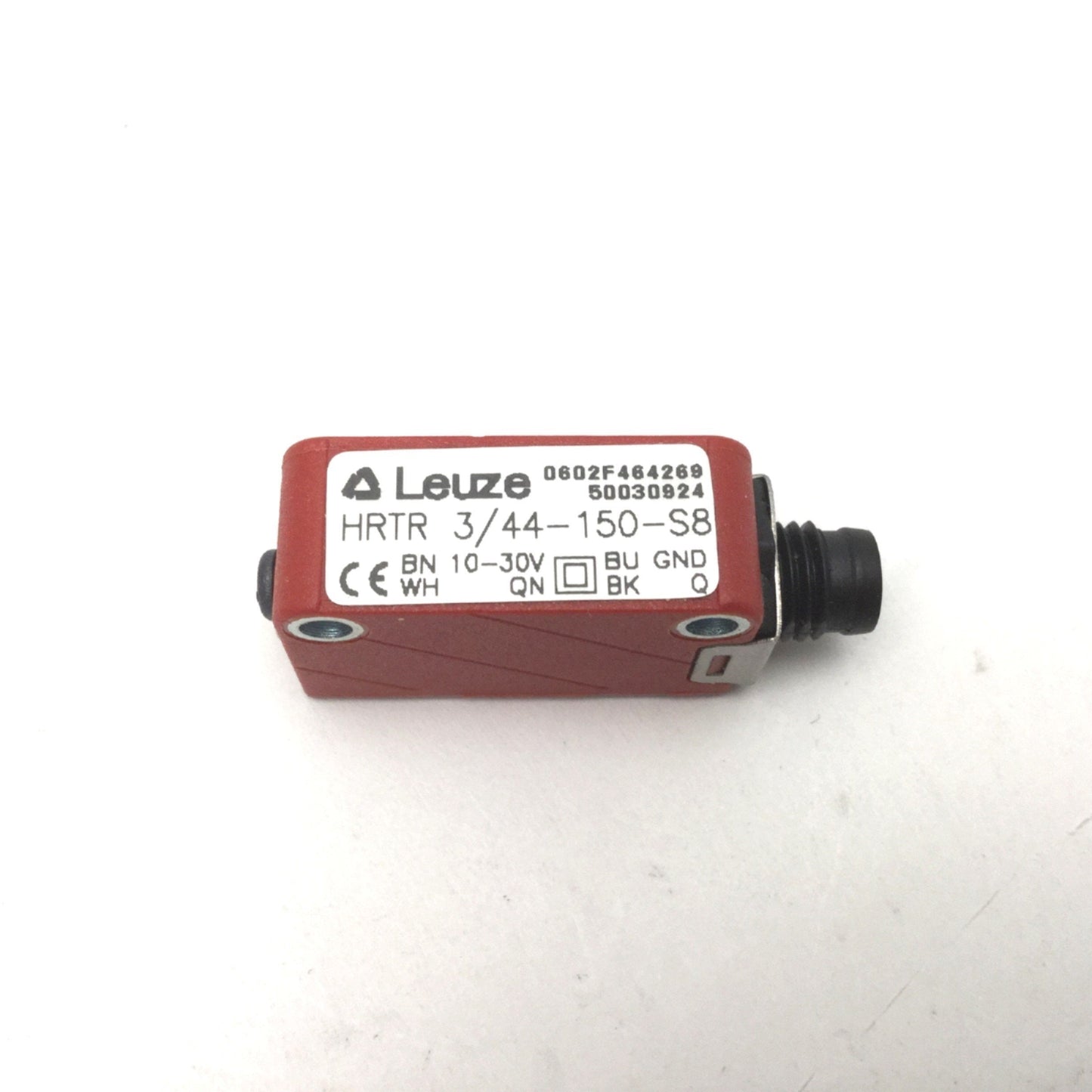 New Leuze HRTR 3/44-150-S8 Diffuse Reflection Light Scanner 7-180mm 10-30VDC M8 Plug