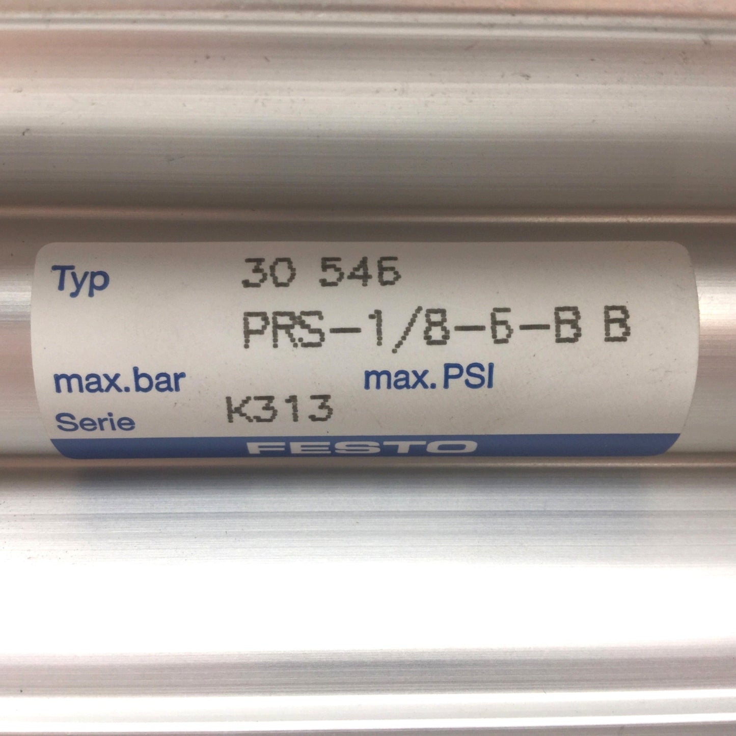 Used Festo PRS-1/8-6-BB Block With MFH-5-1/8-B-19758 Solenoid Valve, Ports: G1/8