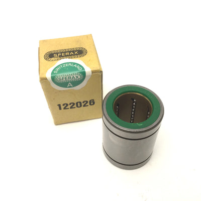 New SFERAX 122026 Precision Linear Bearing ID: 19.05mm OD: 31.75mm Length: 41.275mm