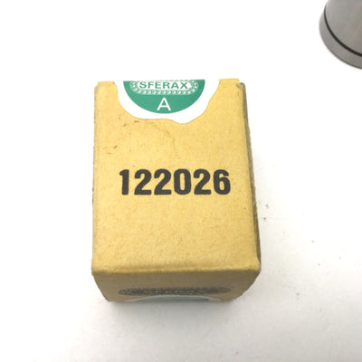New SFERAX 122026 Precision Linear Bearing ID: 19.05mm OD: 31.75mm Length: 41.275mm