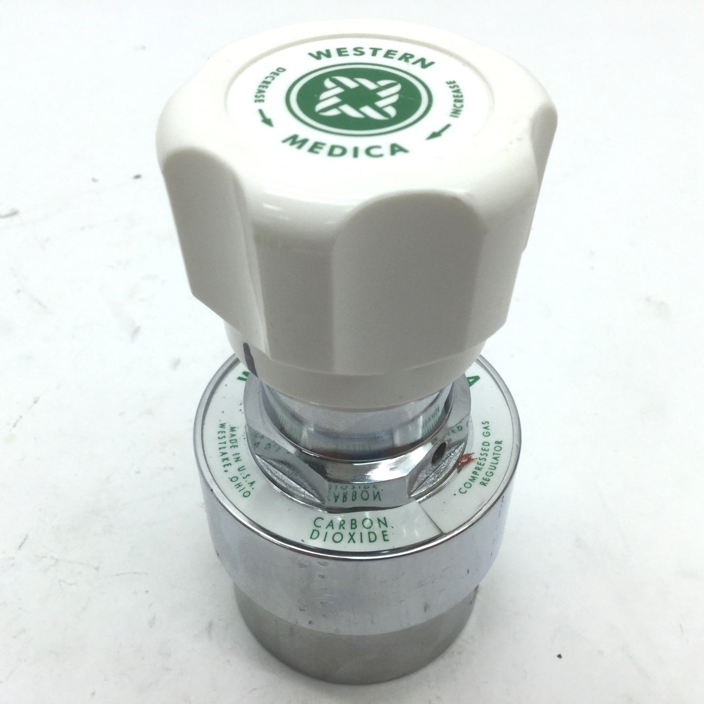 Used Western Medica M1-320-PG Compressed Gas Regulator 1/4" NPT Carbon Dioxide CO2