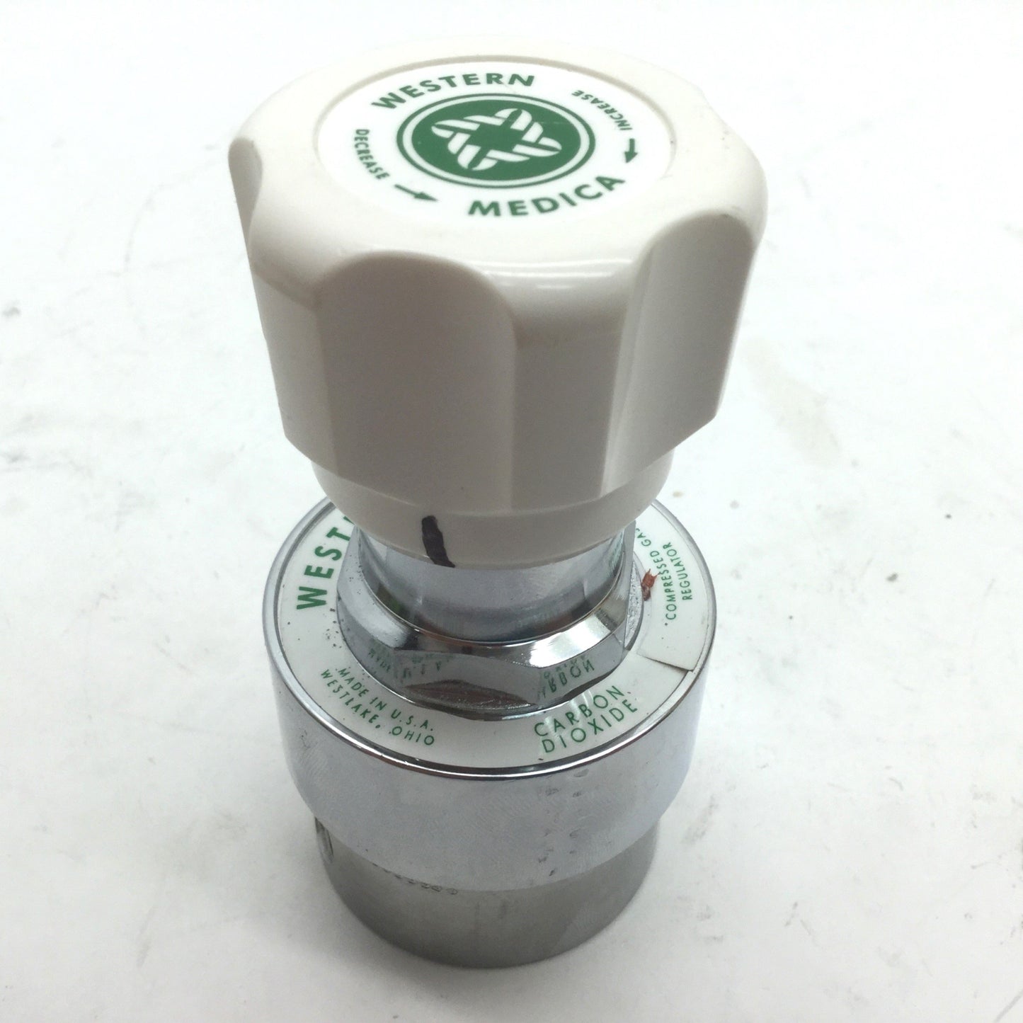 Used Western Medica M1-320-PG Compressed Gas Regulator 1/4" NPT Carbon Dioxide CO2