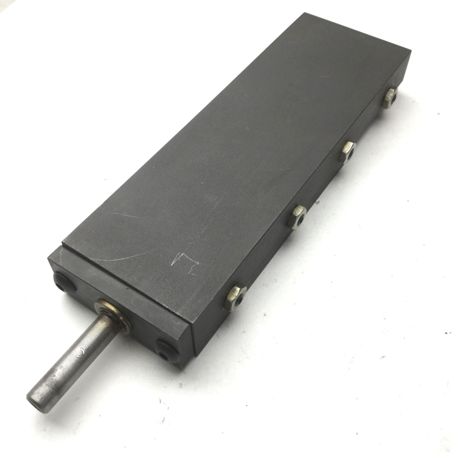 Used Precision Dovetail Linear Positioner 4"x 2" Stage, 2.25" Travel, Ø5/16" Shaft