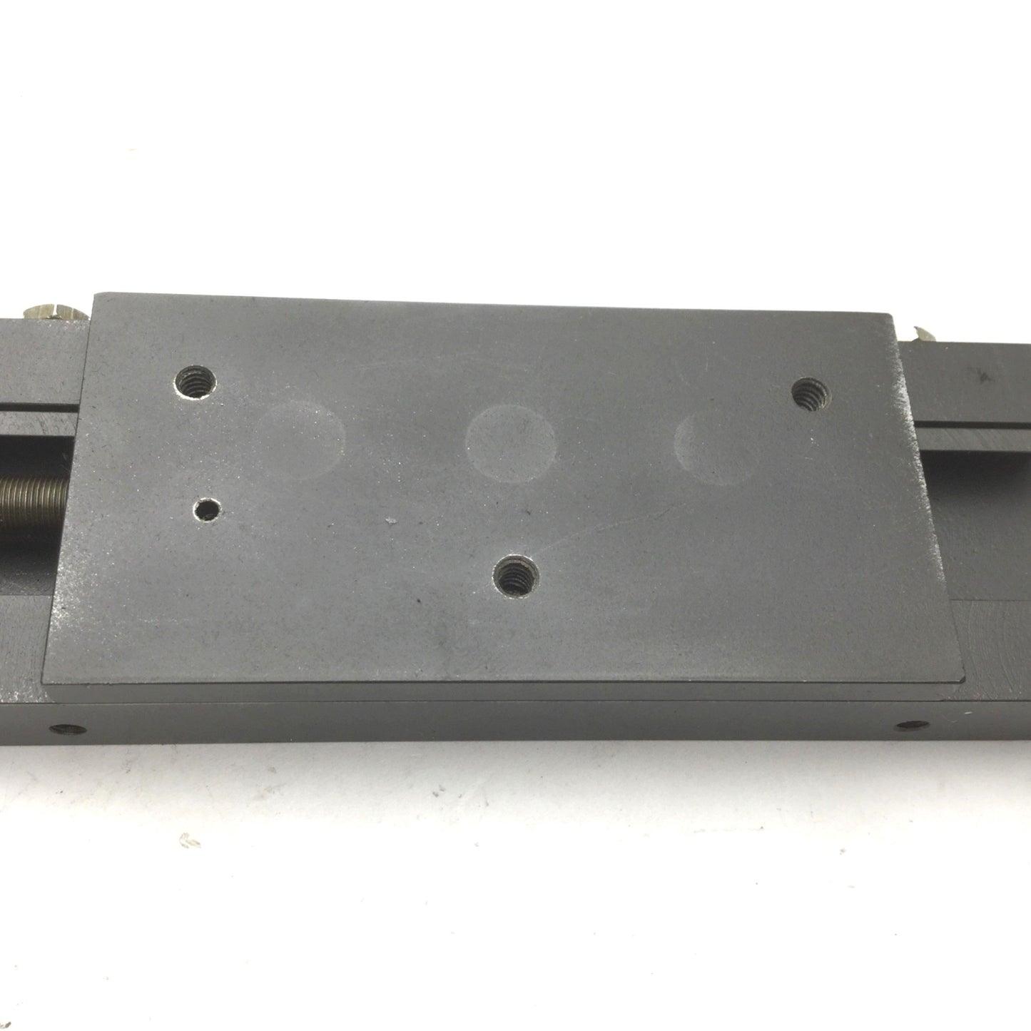 Used Precision Dovetail Linear Positioner 4"x 2" Stage, 2.25" Travel, Ø5/16" Shaft