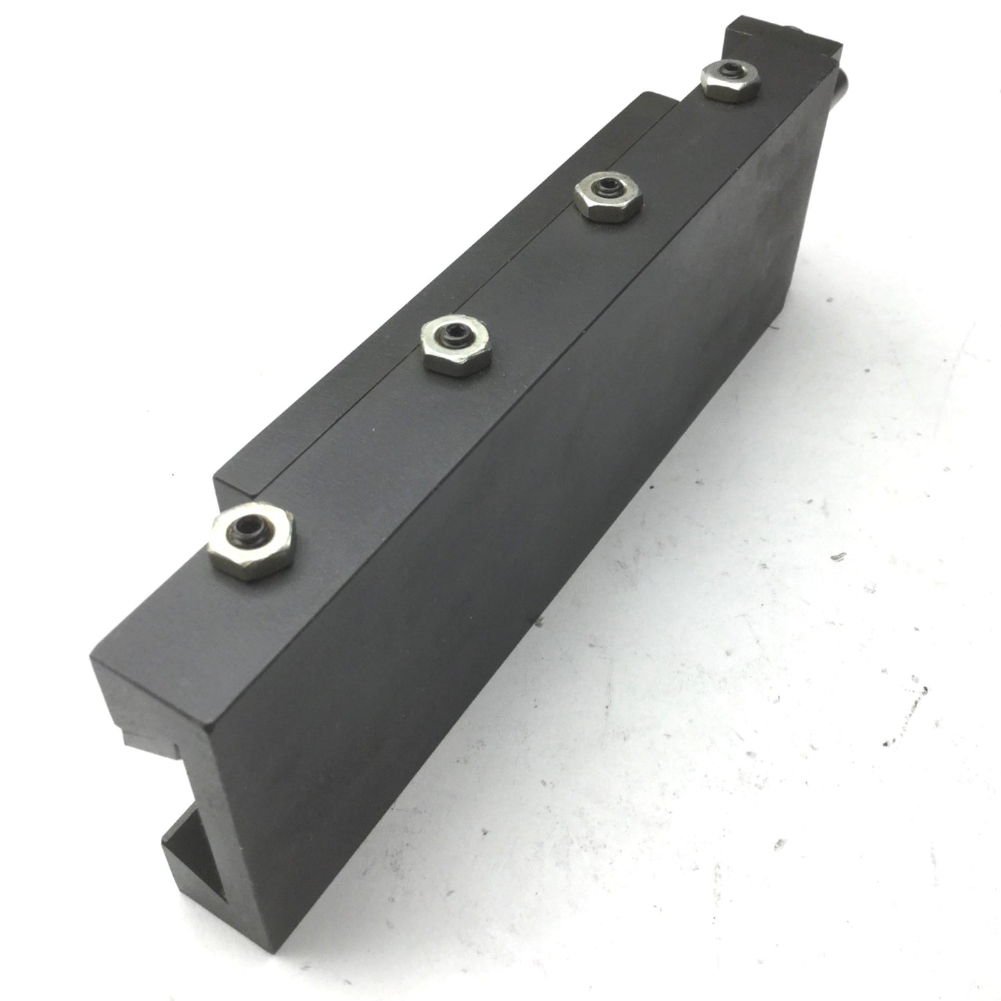Used Precision Dovetail Linear Positioner 4"x 2" Stage, 2.25" Travel, Ø5/16" Shaft