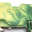 Used Lot of 13 Wago 283 Cage Clamp Terminal Block, 800V, 10x Gray 3x Green/Yellow